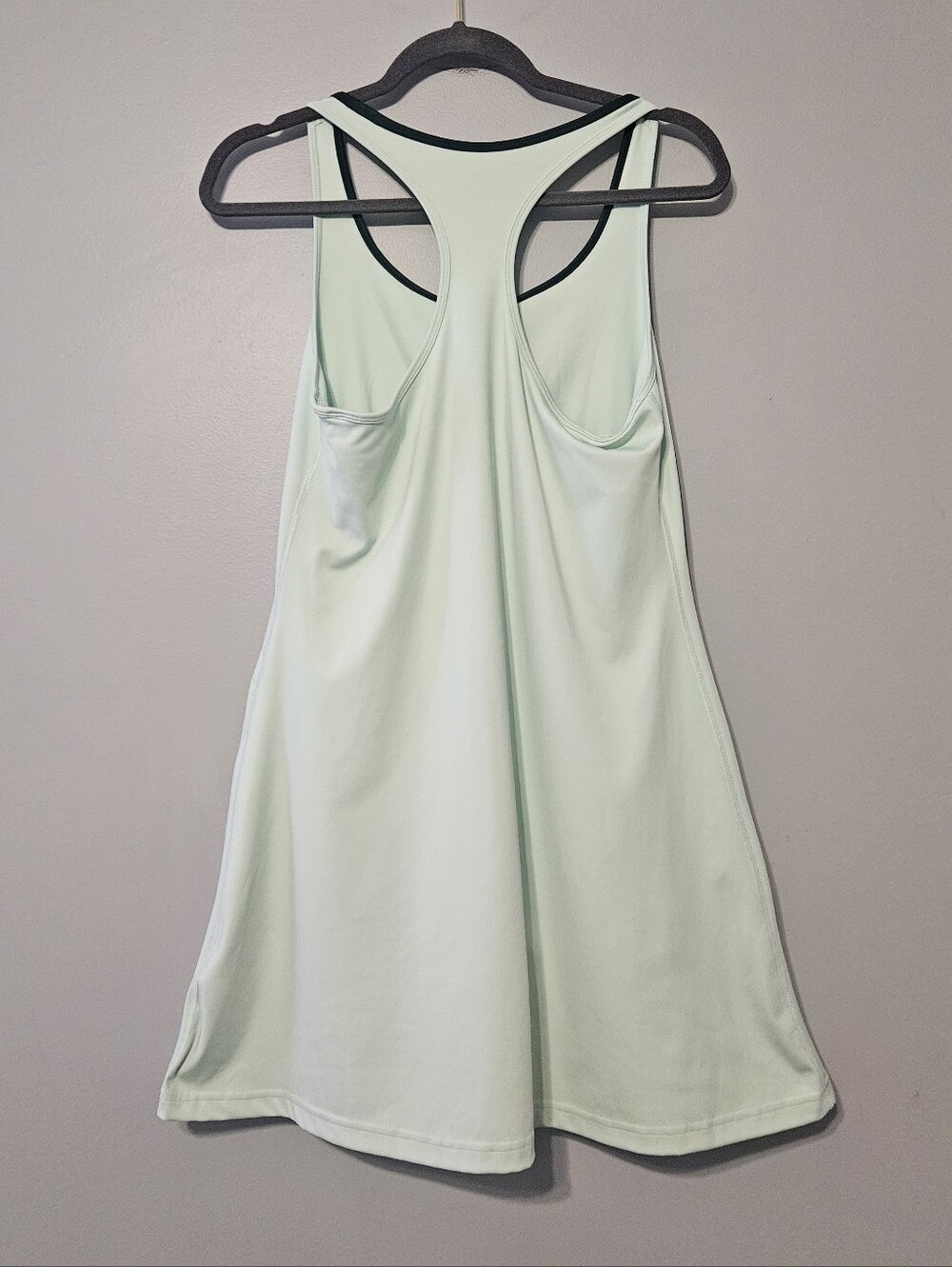 adidas Mint Green Racerback Tank Dress with Dark Trim - Picture 5 of 7